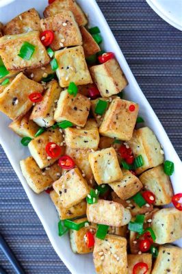  Spicy Rice Noodles With Crispy Fried Tofu: Can You Handle the Heat and Savory Crunch?